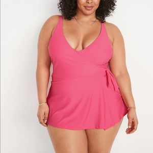 V Neck Swim Dress Old Navy